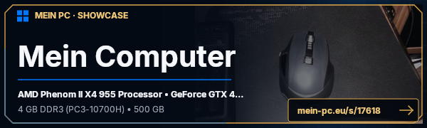 PC-Showcase Mein Computer von killaness auf MEIN PC
