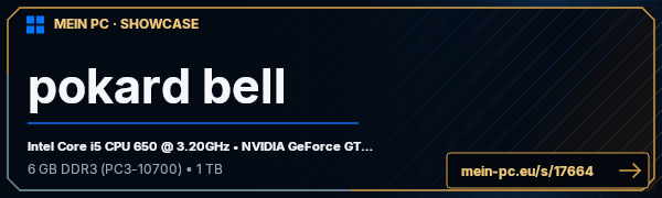 PC-Showcase pokard bell von StefanG auf MEIN PC
