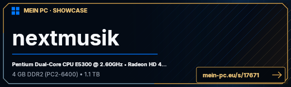 PC-Showcase nextmusik von nextmusik auf MEIN PC