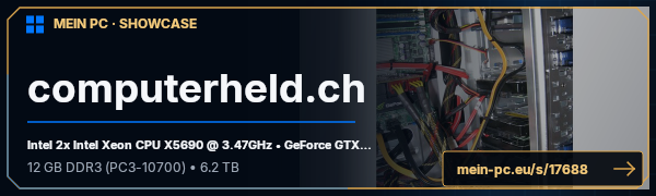 PC-Showcase computerheld.ch von m4tnix auf MEIN PC