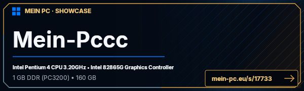 PC-Showcase Mein-Pccc von mein-pccc auf MEIN PC