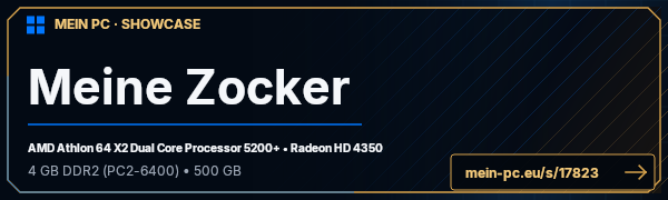PC-Showcase Meine Zocker von notepass auf MEIN PC