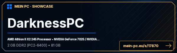 PC-Showcase DarknessPC von andraska12 auf MEIN PC