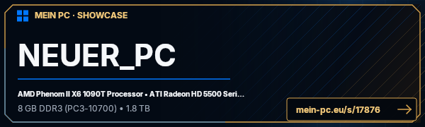 PC-Showcase NEUER_PC von Biker26 auf MEIN PC