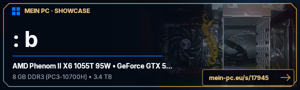 PC-Showcase : b von lzon auf MEIN PC