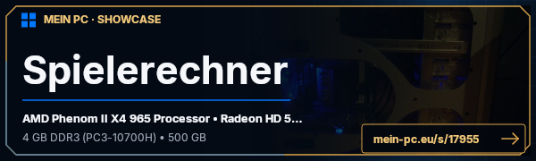 PC-Showcase Spielerechner von Lorcan auf MEIN PC