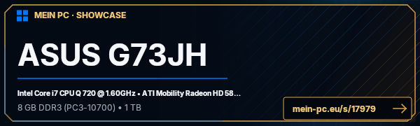 PC-Showcase ASUS G73JH von shadow25990 auf MEIN PC