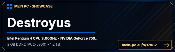 PC-Showcase Destroyus von Destroyus auf MEIN PC