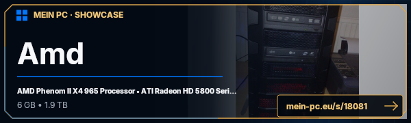 PC-Showcase Amd  von Speedy1980 auf MEIN PC