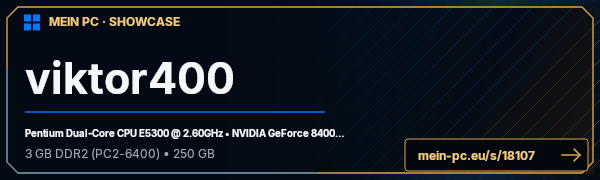 PC-Showcase viktor400 von viktor400 auf MEIN PC