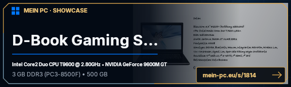 PC-Showcase D-Book Gaming Star von humenflo auf MEIN PC