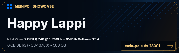 PC-Showcase Happy Lappi von l1zzArd auf MEIN PC