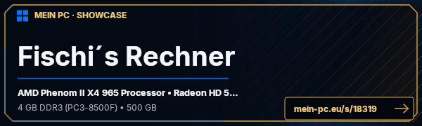 PC-Showcase Fischi´s Rechner von SirMcFisch auf MEIN PC