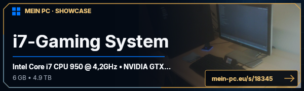 PC-Showcase i7-Gaming System von Kroeni96 auf MEIN PC