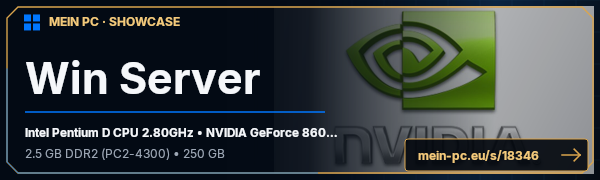 PC-Showcase Win Server von Kroeni96 auf MEIN PC