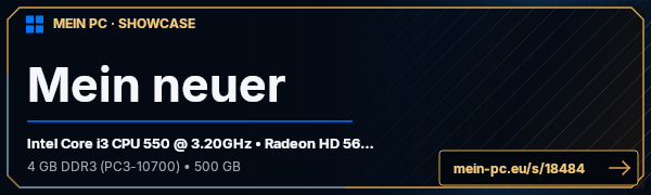 PC-Showcase Mein neuer von HuberHans auf MEIN PC