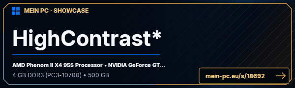 PC-Showcase HighContrast* von viDe auf MEIN PC