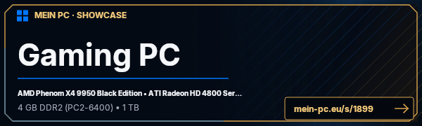 PC-Showcase Gaming PC von boehme24 auf MEIN PC
