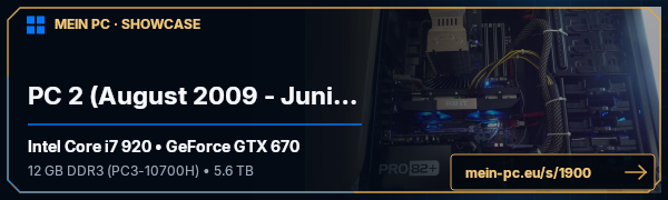 PC-Showcase PC 2 (August 2009 - Juni 2016) von T3ddy auf MEIN PC