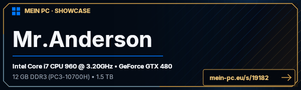 PC-Showcase Mr.Anderson von Testo773 auf MEIN PC