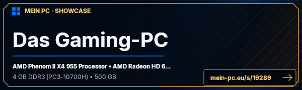 PC-Showcase Das Gaming-PC von cursh auf MEIN PC