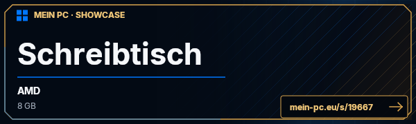 PC-Showcase Schreibtisch von tsimehpue auf MEIN PC