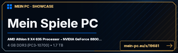 PC-Showcase Mein Spiele PC von DesertEagle auf MEIN PC