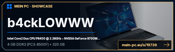 PC-Showcase b4ckLOWWW von b4ck auf MEIN PC