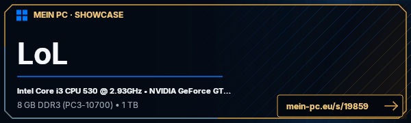 PC-Showcase LoL von LoLIsBack auf MEIN PC