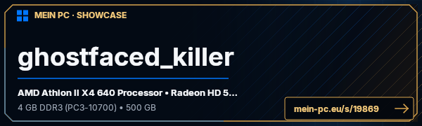 PC-Showcase ghostfaced_killer von abcderish1 auf MEIN PC