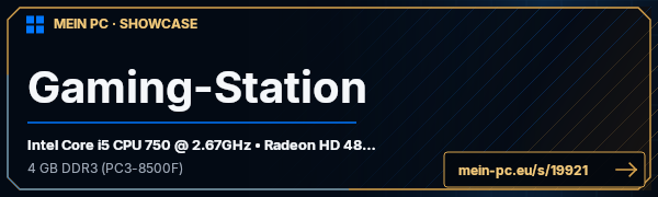PC-Showcase Gaming-Station von Wiggal auf MEIN PC