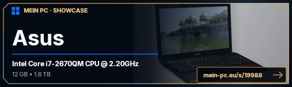 PC-Showcase Asus von Webby0815 auf MEIN PC