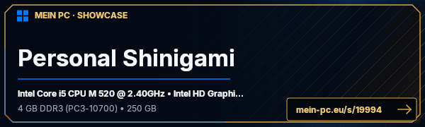 PC-Showcase Personal Shinigami von Reyshinigami auf MEIN PC