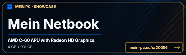 PC-Showcase Mein Netbook von multimill auf MEIN PC