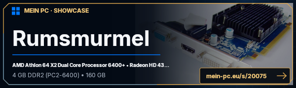 PC-Showcase Rumsmurmel von Rumsmurmel auf MEIN PC