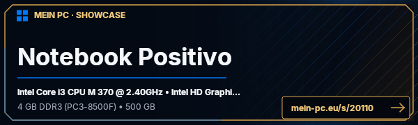 PC-Showcase Notebook Positivo von emersondonizeti auf MEIN PC