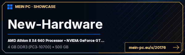 PC-Showcase New-Hardware von aggroboy995 auf MEIN PC