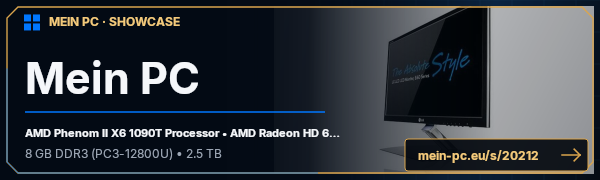PC-Showcase Mein PC von hansas_fan auf MEIN PC