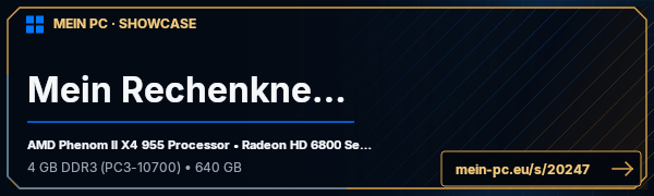 PC-Showcase Mein Rechenknecht von Kuhkie auf MEIN PC