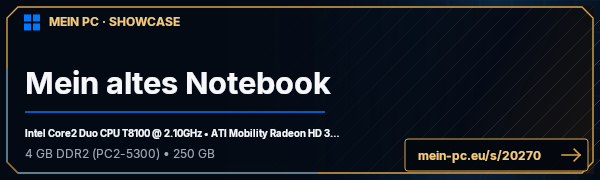 PC-Showcase Mein altes Notebook von masterP auf MEIN PC