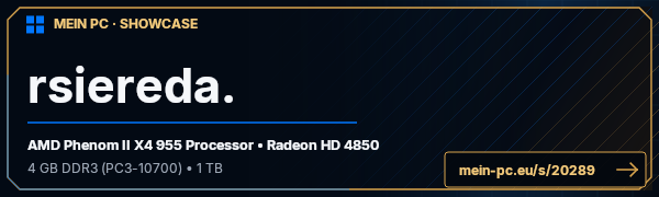 PC-Showcase rsiereda. von rsiereda auf MEIN PC
