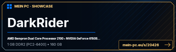 PC-Showcase DarkRider von DarkRider239 auf MEIN PC