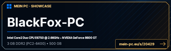 PC-Showcase BlackFox-PC von [GamerX] auf MEIN PC