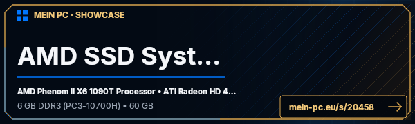 PC-Showcase AMD SSD System von thomasrv123 auf MEIN PC