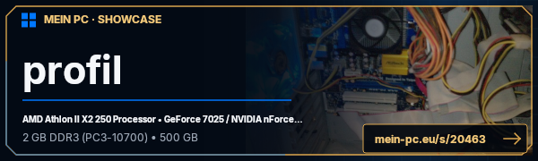 PC-Showcase profil von Celser auf MEIN PC