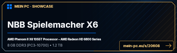 PC-Showcase NBB Spielemacher X6 von el_gohr auf MEIN PC