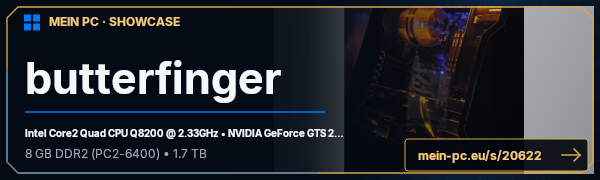 PC-Showcase butterfinger von sude auf MEIN PC