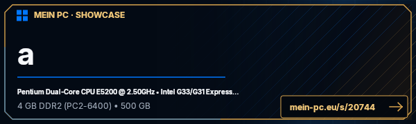 PC-Showcase a von PvP auf MEIN PC
