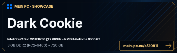PC-Showcase Dark Cookie von darkcookie auf MEIN PC