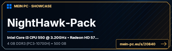 PC-Showcase NightHawk-Pack von JAYMC auf MEIN PC